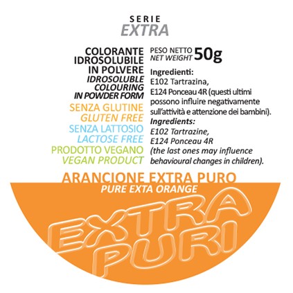 Coloranti in Polvere Serie EXTRA PURI gr 50 - Arancione