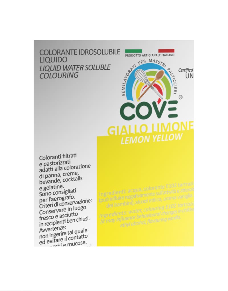 Coloranti Idrosolubili Liquidi Giallo Limone 150g