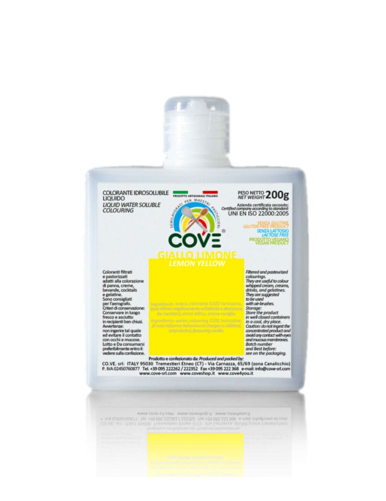 coloranti liquidi idrosolubili giallo limone
