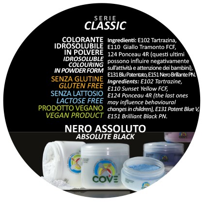 Coloranti in Polvere Serie Classic gr 500 - Nero Assoluto