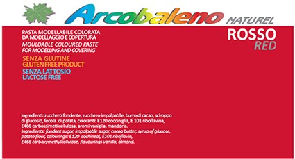 Arcobaleno Naturel kg 1 - Rosso