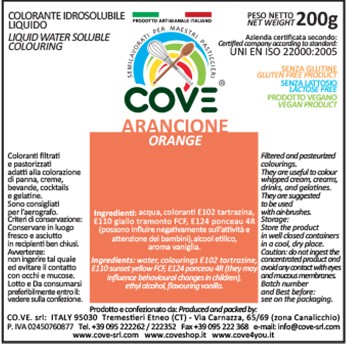 Coloranti Idrosolubili Liquidi gr 200 - Arancione