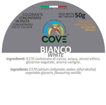 Colorante Concentrato in Pasta Bianco E170 50g