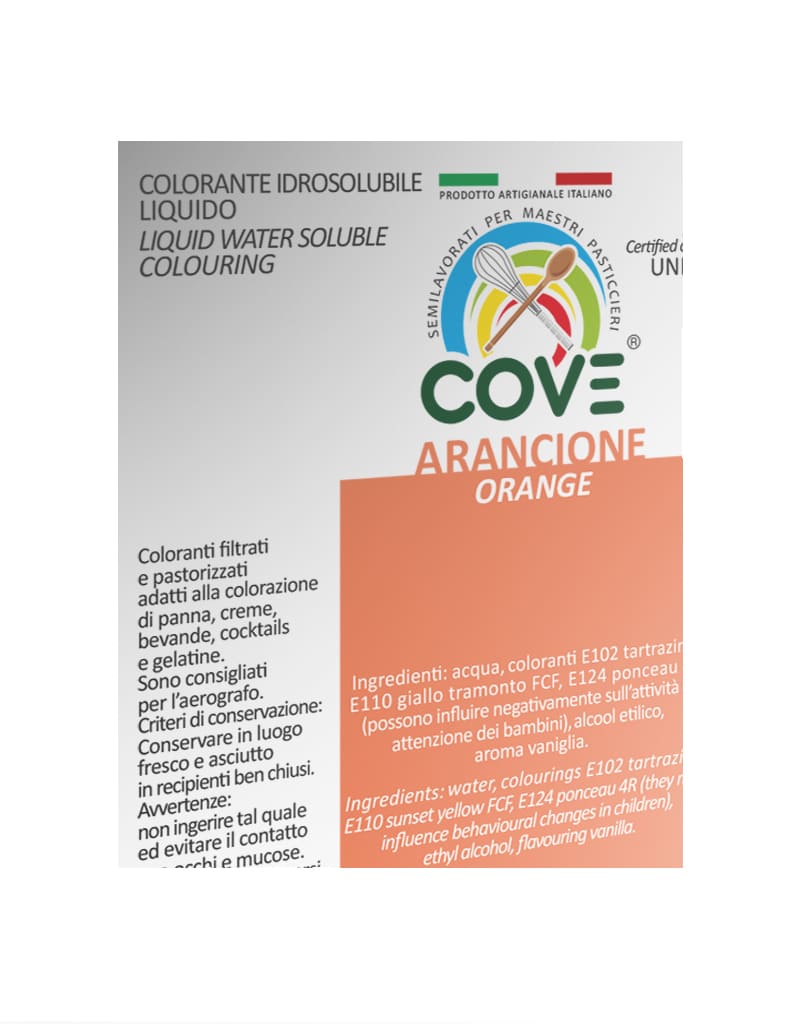 Coloranti Idrosolubili Liquidi Arancione 150g