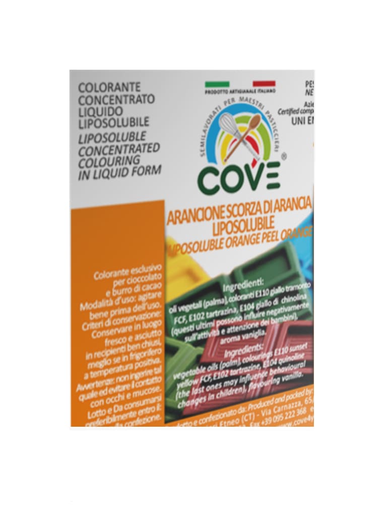 coloranti liposolubili oli vegetali arancione scorza arancia