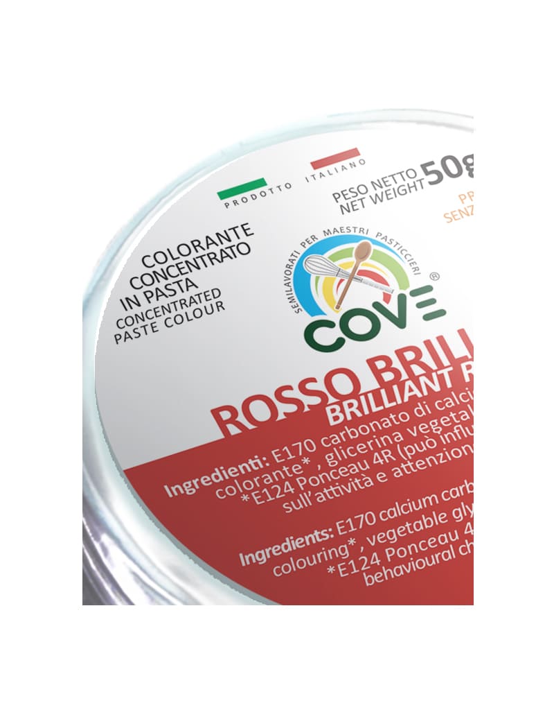 Colorante Concentrato in Pasta Rosso Brillante 50g