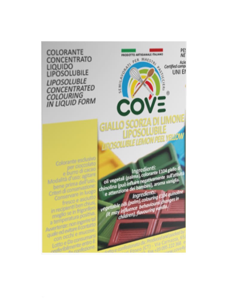 coloranti liposolubili oli vegetali limone scorza