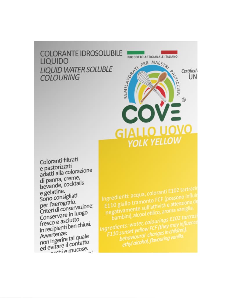 Coloranti Idrosolubili Liquidi Giallo Uovo 150g
