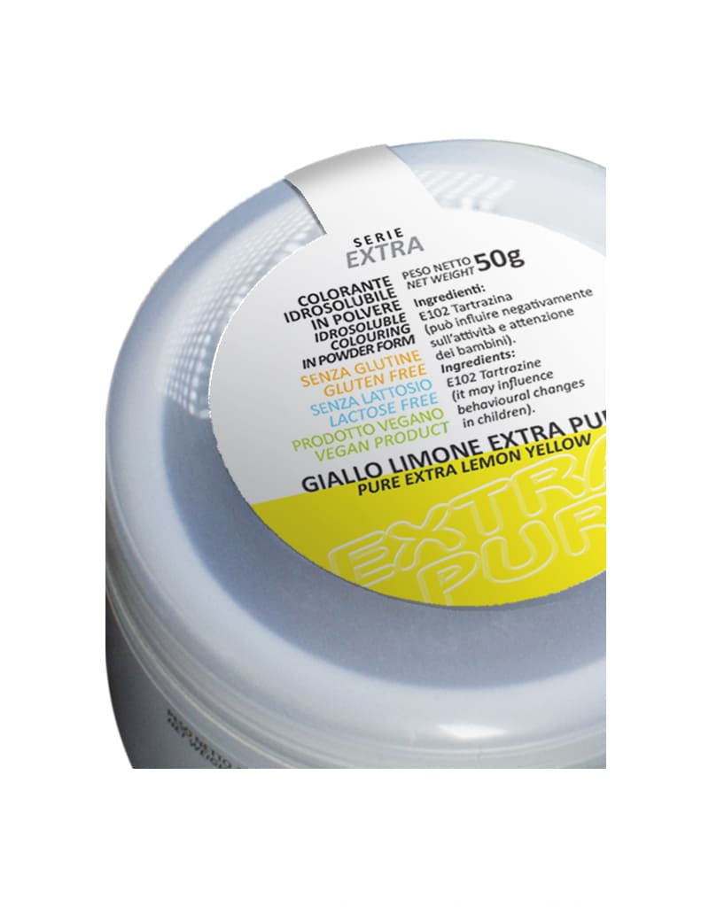 coloranti in polvere extra puri giallo limone