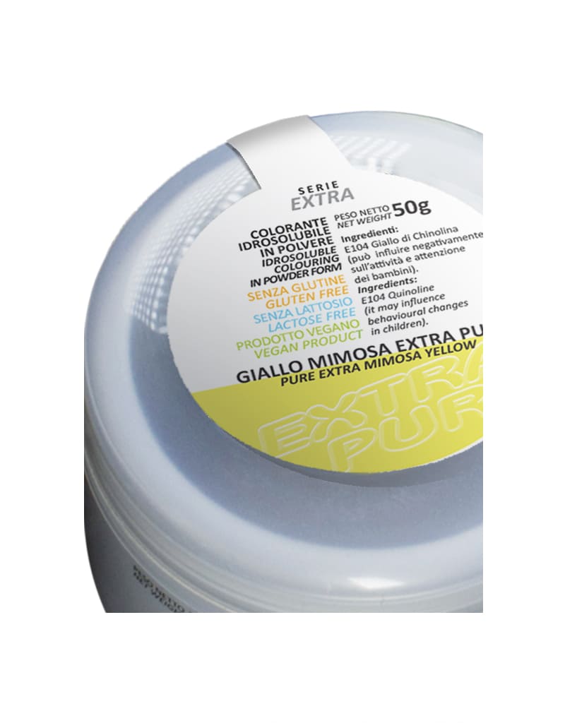 coloranti in polvere extra puri giallo mimosa