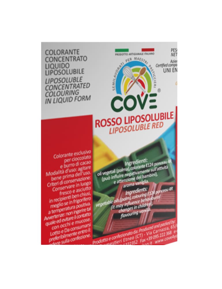 coloranti liposolubili oli vegetali rosso