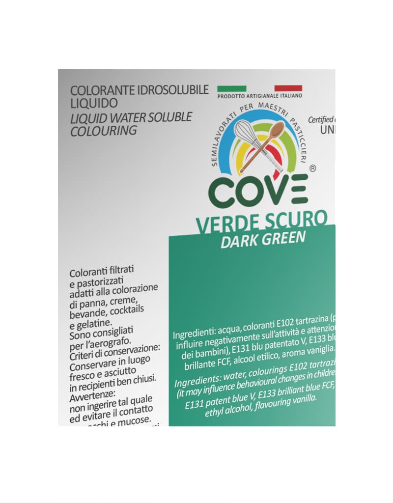 Coloranti Idrosolubili Liquidi Verde Scuro 150g