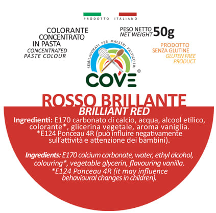 Colorante Concentrato in Pasta Rosso Brillante 50g