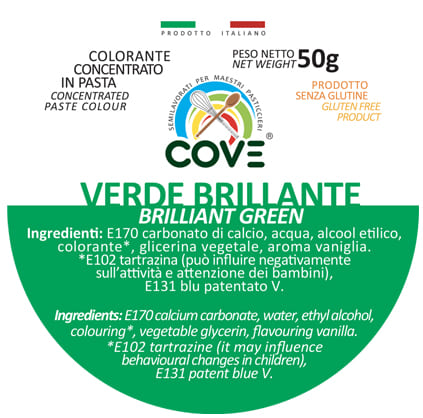Colorante Concentrato in Pasta  Verde Brillante 50g