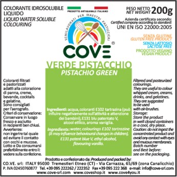 Coloranti Idrosolubili Liquidi gr 200 - Verde Pistacchio