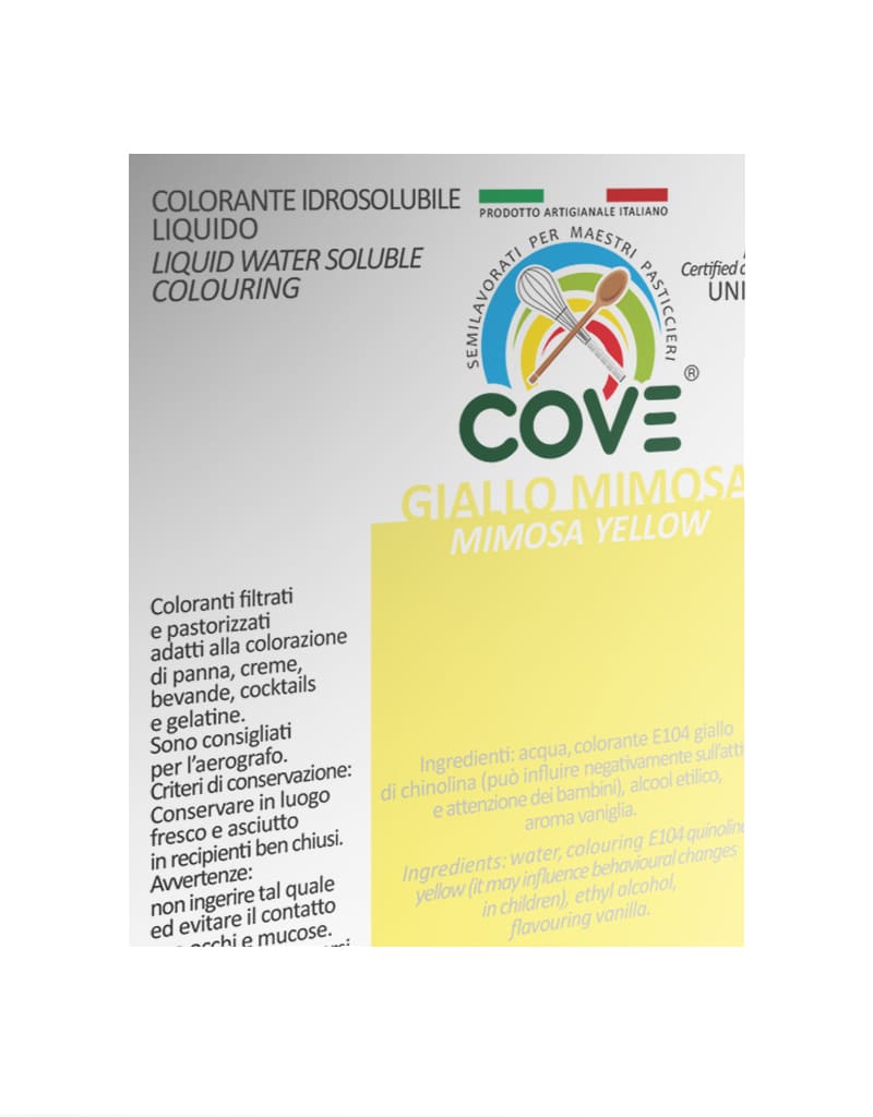 Coloranti Idrosolubili Liquidi Giallo Mimosa 150g