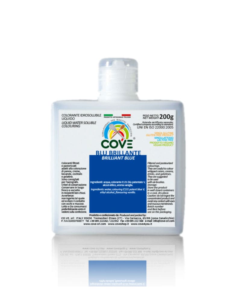 coloranti liquidi idrosolubili blu brillante