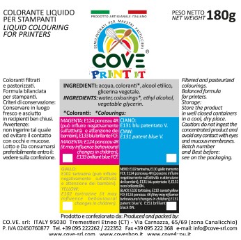 Coloranti Alimentari per Stampanti gr 180 - Rosso M