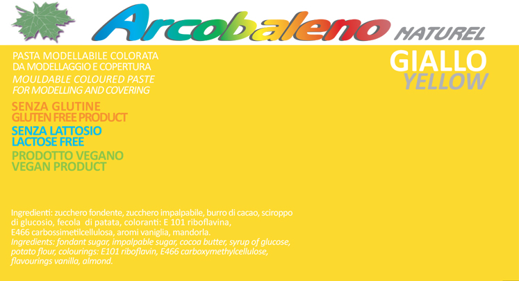 Arcobaleno Naturel GIALLO 900g