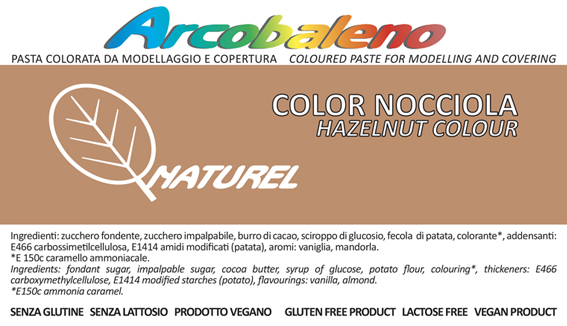Arcobaleno Naturel Color nocciola 900g
