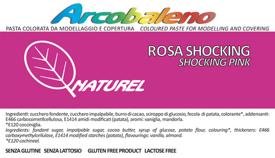 Arcobaleno Naturel Rosa Shocking 900g