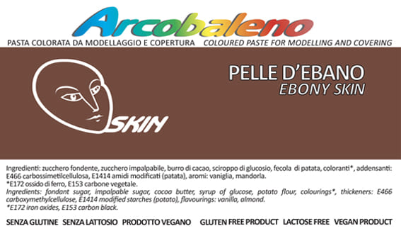Arcobaleno Pelle/Skin Pelle d’Ebano 900g