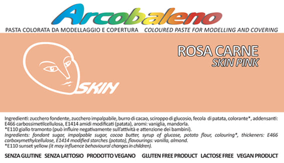 Arcobaleno Pelle/Skin Rosa Carne 900g