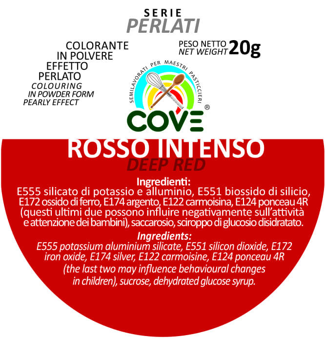 Coloranti in Polvere Perlati ROSSO INTENSO 20G