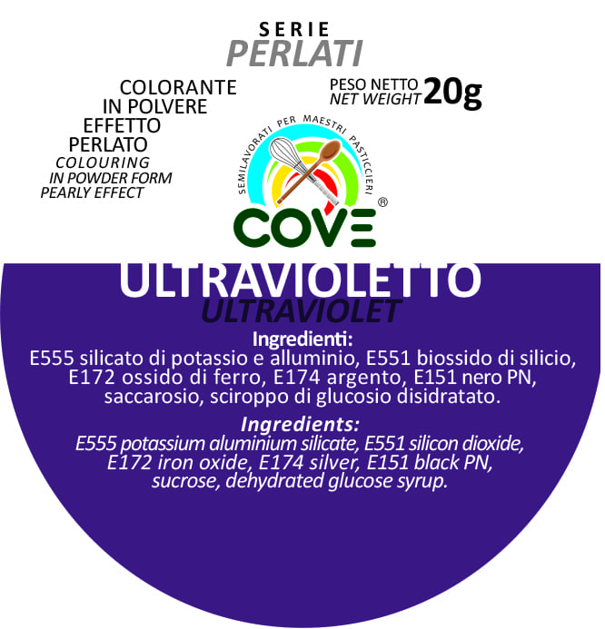 Coloranti in Polvere Perlati  Ultravioletto 20G