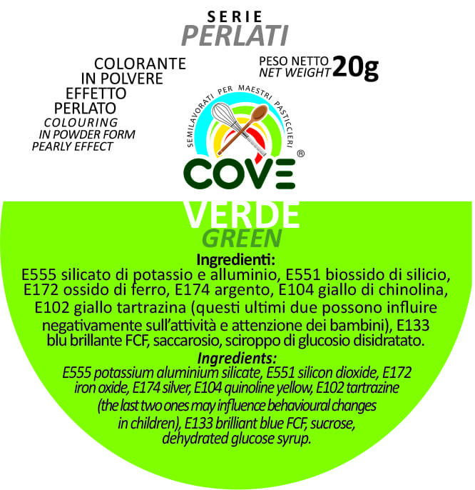 Coloranti in Polvere Perlati VERDE g 20