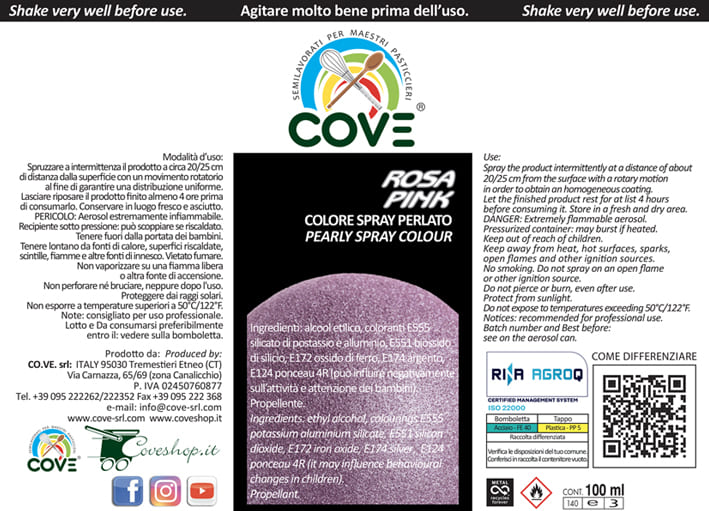 Spray Effetto Perlato Rosa 100ml