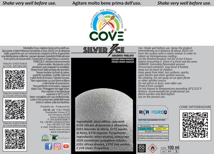 .Spray Effetto Perlato ARGENTO SILVER ICE 100ml
