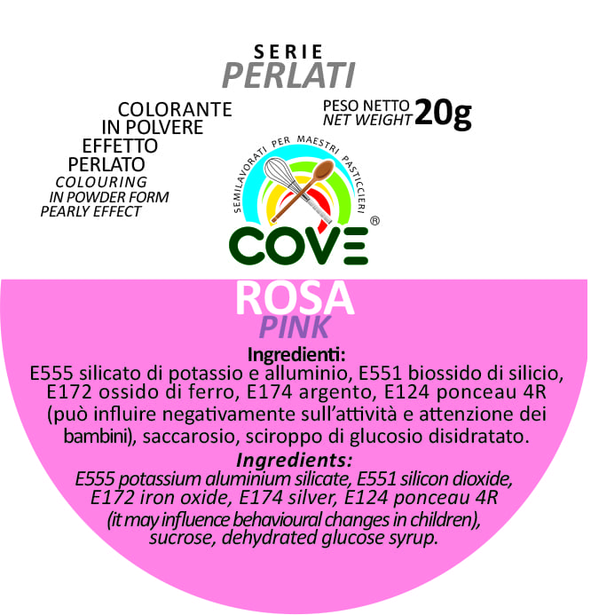 Coloranti in Polvere Perlati Rosa 20G