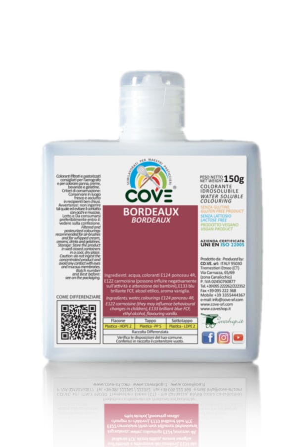 Coloranti Idrosolubili Liquidi Rosso Bordeaux  150g