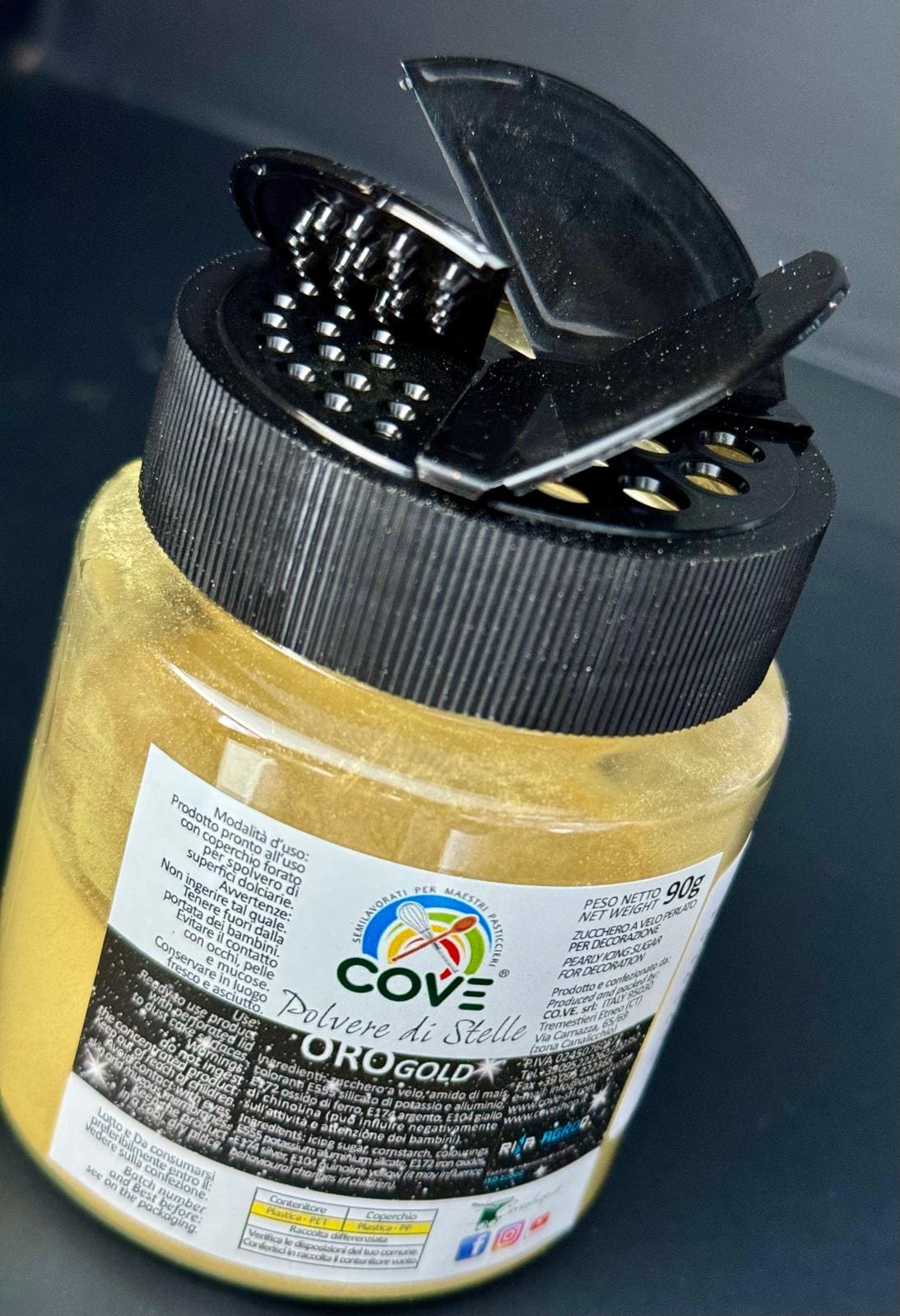 Polvere di Stelle Oro 90g – dosatore spargizucchero