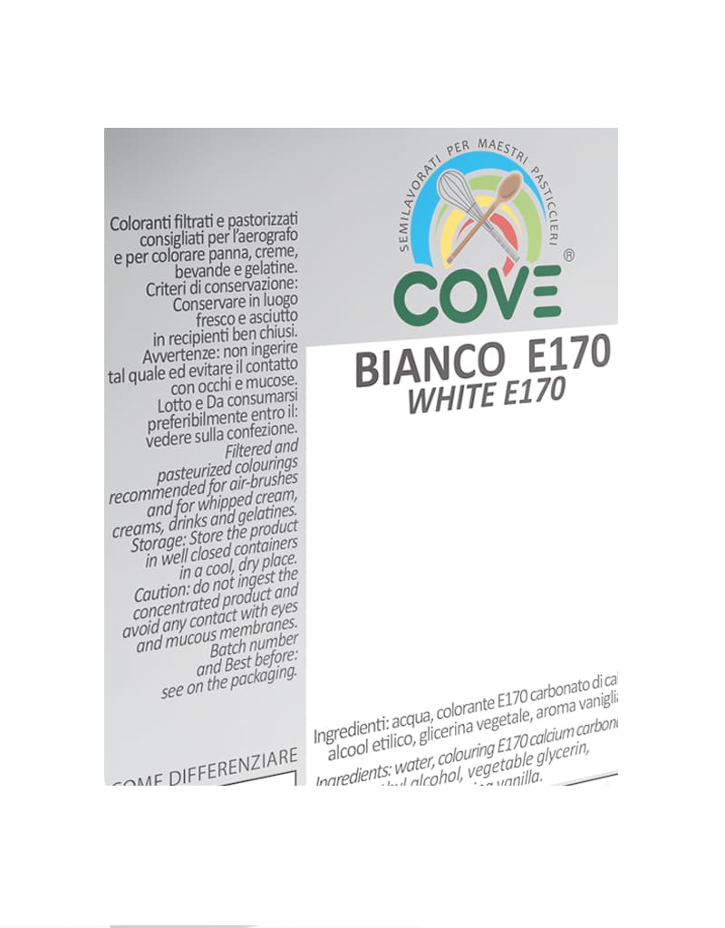 Coloranti Idrosolubili Liquidi  Bianco E170  150g
