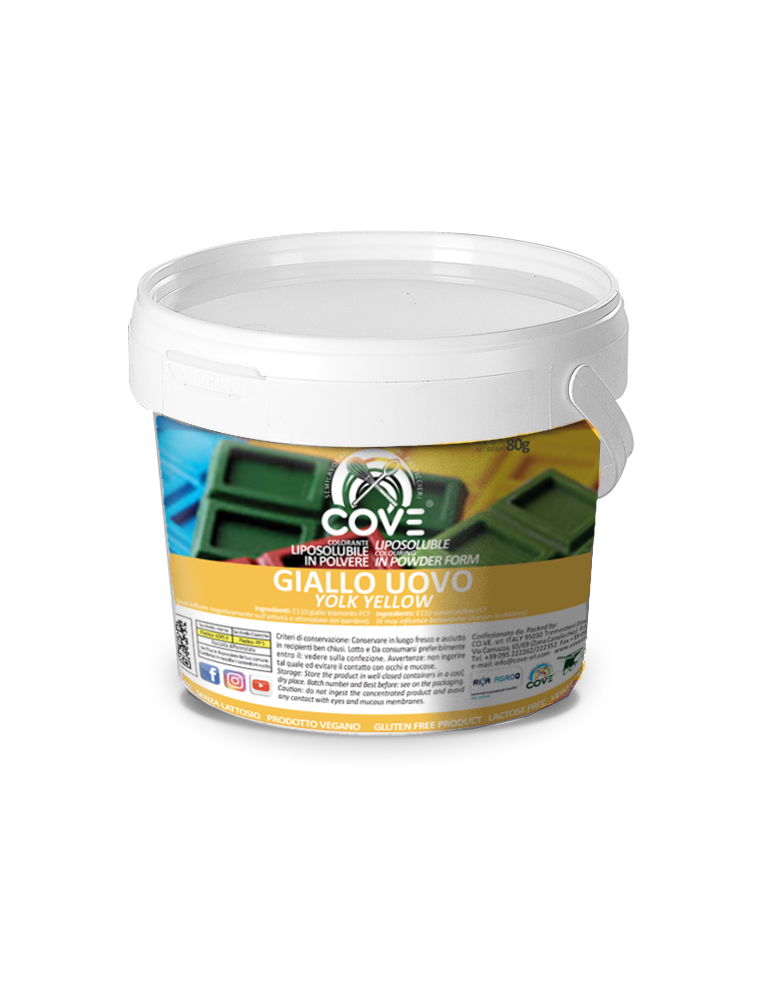 Coloranti Liposolubili in polvere Giallo Uovo 80g