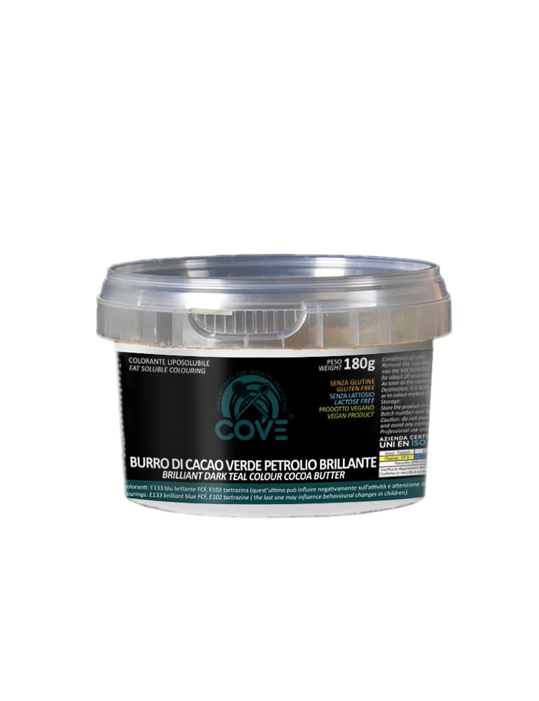 Burro di Cacao BRILLANTE VERDE PETROLIO 180g