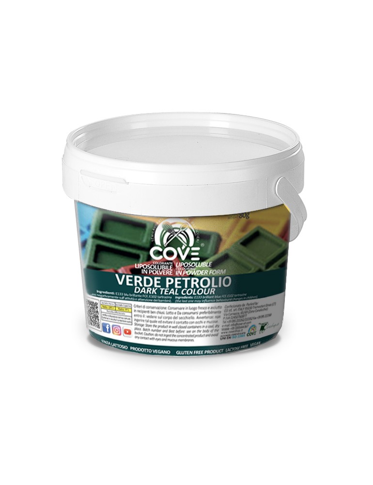 Coloranti Liposolubili in polvere VERDE PETROLIO  80g