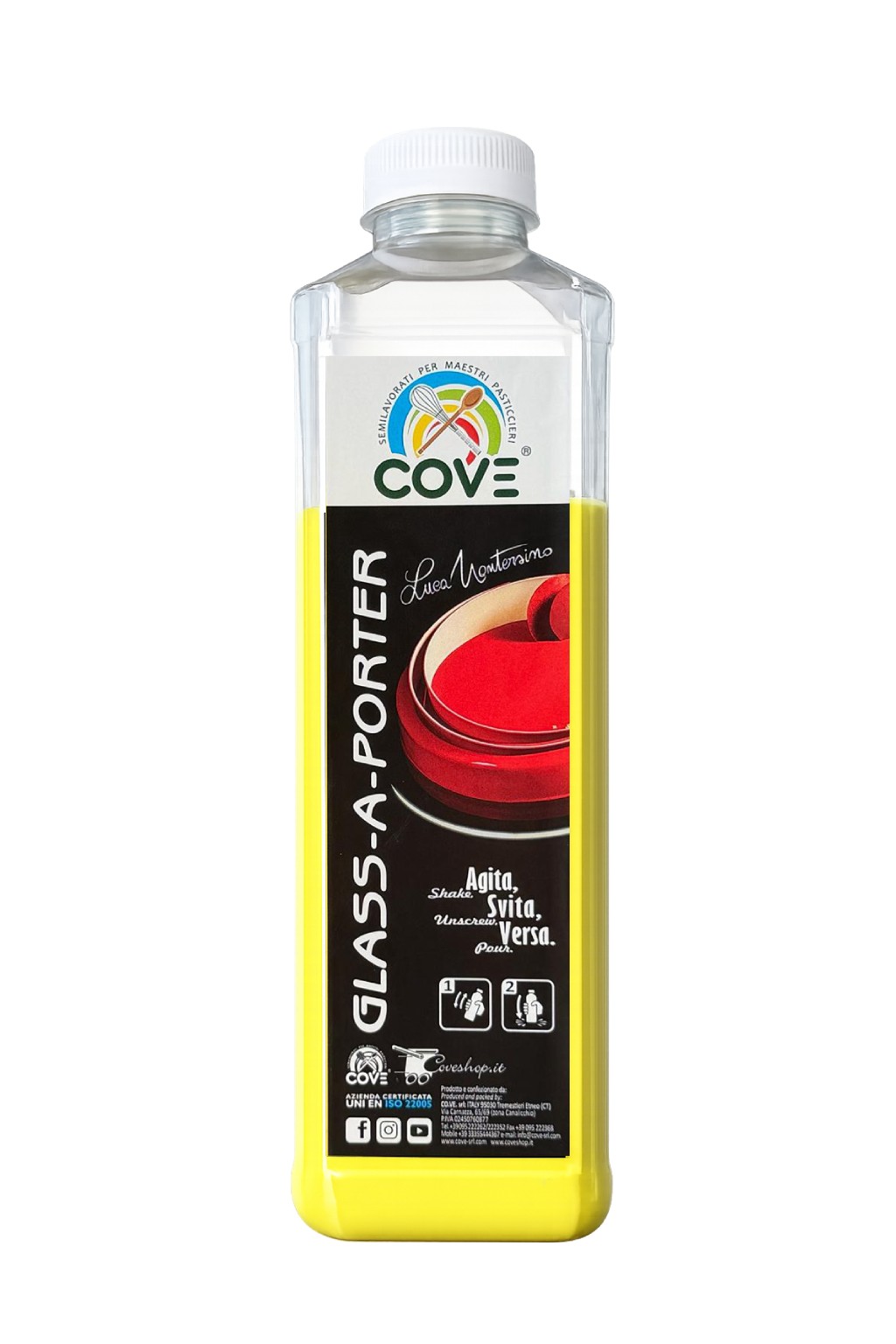 ,GLASS A PORTER GIALLO 1kg